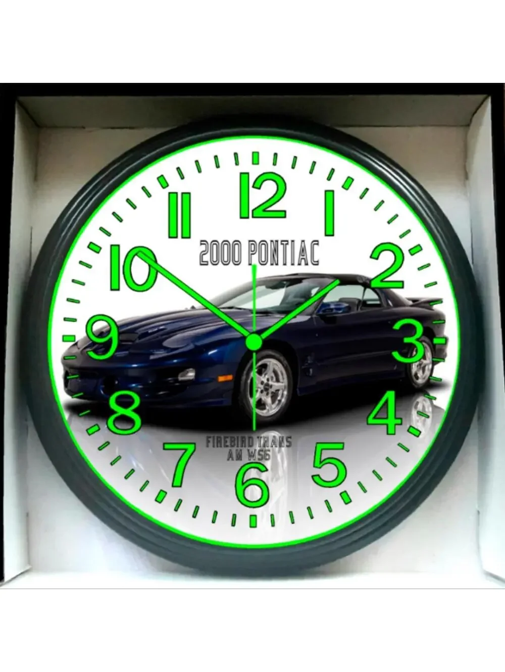 2000 Pontiac Firebird Trans Am Glow In The Dark Wall Clock New!